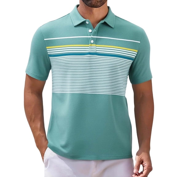 Polo Shirts for Men Short Sleeve Button Lapel Loose Breathable Comfortable Golf Sport Summer Casual Shirts L-110