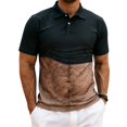 thumbnail image 1 of Polo Shirts for Men Short Sleeve Collared Golf Polos Fun Belly Navel Polo Shirt, 1 of 5