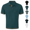 thumbnail image 1 of Polo Shirts for Men Silk Mesh Short Sleeve Moisture Wicking Performance Wrinkle-Resistant Business Casual Golf Shirt, 1 of 5