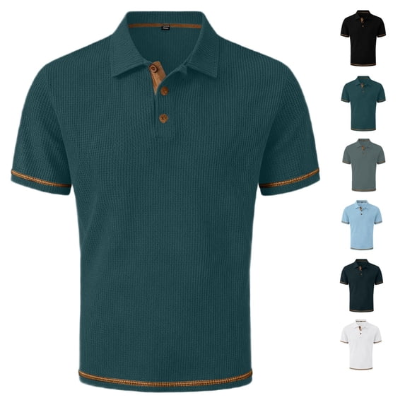 Polo Shirts for Men Silk Mesh Short Sleeve Moisture Wicking Performance Wrinkle-Resistant Business Casual Golf Shirt