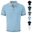 thumbnail image 1 of Polo Shirts for Men Silk Mesh Short Sleeve Moisture Wicking Performance Wrinkle-Resistant Business Casual Golf Shirt, 1 of 5