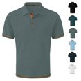 thumbnail image 1 of Polo Shirts for Men Silk Mesh Short Sleeve Moisture Wicking Performance Wrinkle-Resistant Business Casual Golf Shirt, 1 of 5