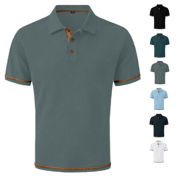 Polo Shirts for Men Silk Mesh Short Sleeve Moisture Wicking Performance Wrinkle-Resistant Business Casual Golf Shirt