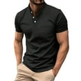 thumbnail image 1 of Shirts for Men Slim Fit Short Sleeve Golf Shirts Fashion Casual Buttons Lapel Business Casual Shirt, 1 of 4