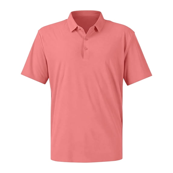 Polo Shirts for Men Stylish Collared Short Sleeve Ice Silk Top Fitness Moisture Wicking Quick Dry Work Blouse, 2XL