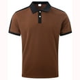 thumbnail image 1 of Polo Shirts for Men Summer Solid Simple T-Shirts Business Casual Tees Short Sleeve Slim Fit Tops Comfortable Breathable Golf Shirts, 1 of 4