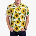 thumbnail image 1 of Polo Shirts for Men, Sunflowers Cuteness Casual Mens Polo Shirts Short Sleeve Button Down Classic Mens Golf Polo Shirts, 1 of 7