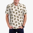 thumbnail image 1 of Polo Shirts for Men, cool bees print Cuteness Casual Mens Polo Shirts Short Sleeve Button Down Classic Mens Golf Polo Shirts, 1 of 7