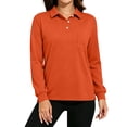 Polo Shirts For Women Cotton Button Collared Golf Long Sleeve Tops With polo-shirts-for-women-cotton-button-collared-golf-long-sleeve-tops-with