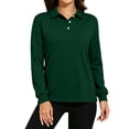 Polo Shirts For Women Cotton Button Collared Golf Long Sleeve Tops With polo-shirts-for-women-cotton-button-collared-golf-long-sleeve-tops-with