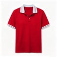 thumbnail image 1 of Polo Shirts for Women Summer Collared V Neck Short Sleeve Shirts Dressy Casual Button Down Lightweight Side Split Golf Shirt, XL, 1 of 4