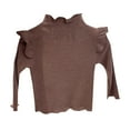 thumbnail image 1 of Polo Shirts for girls Long SleeveToddler Kids Infant Baby Girls Long Sleeve Solid Base Shirt Blouse Tops Outfits Clothes Z0N-A, 18-24 Months, 1 of 3
