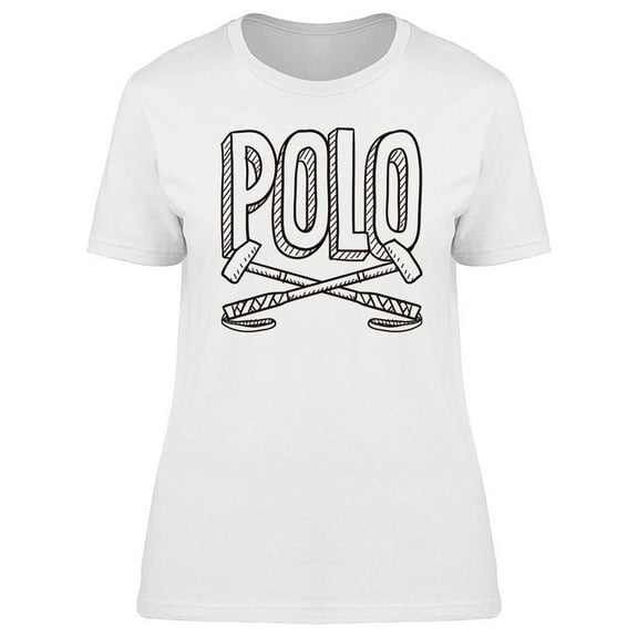 Polo Sport And Crossed Mallets T-Shirt Women -Image by Shutterstock, Female x-Large