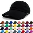 thumbnail image 1 of Polo Style Baseball Cap Ball Dad Hat Adjustable Plain Solid Washed Cotton Mens Womens Black, 1 of 6