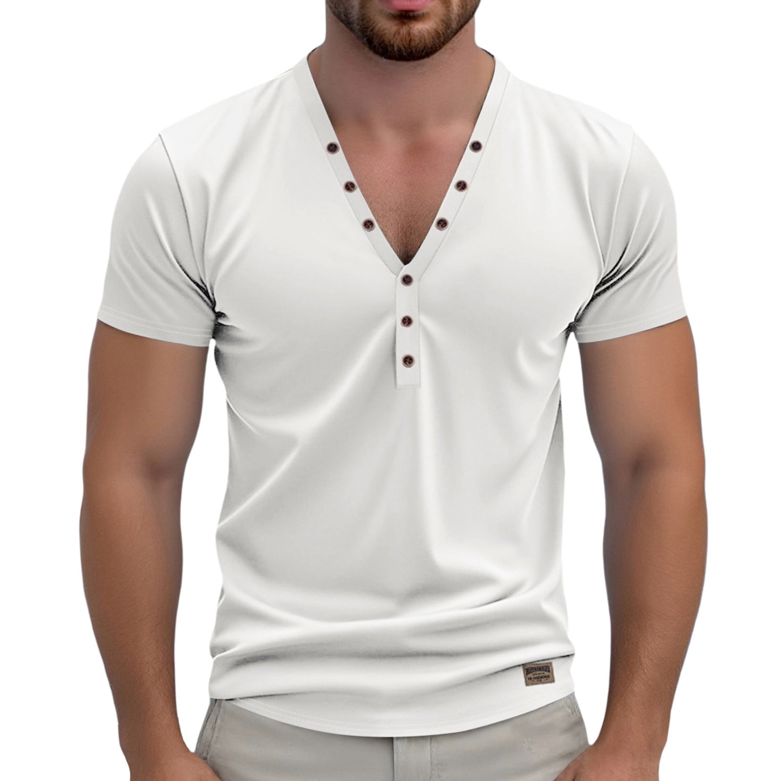 Polo T Shirts for Men Big and Tall Boat Neck 1/4 Short Sleeve Golf ...