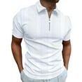 thumbnail image 1 of Polo T Shirts for Men Crew Neck Quick Dry Short Sleeve Polo Shirts for Men Business Casual Short Sleeve Shirt Active Fit Casual Golf Shirts, 1 of 4