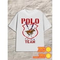 thumbnail image 1 of Greenink Polo Team Tee men 180G 100% Cotton white Casual Unisex Shirt Printed tshirts Retro Unisex Shirt Short Sleeve tshirts Unique Design Unisex Shirt Graphic tshirts, 1 of 7