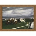 thumbnail image 1 of Polo at Lakewood 38x28 Large Gold Ornate Wood Framed Canvas Art by George Bellows, 1 of 2