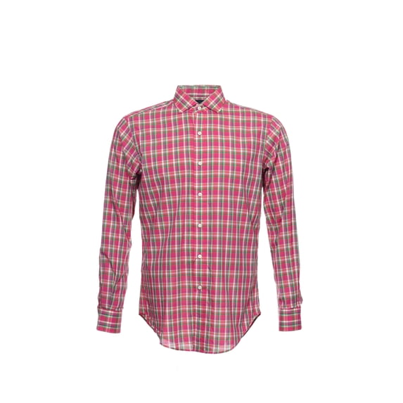 Polo by Men's Pink Plaid Button Down Shirt