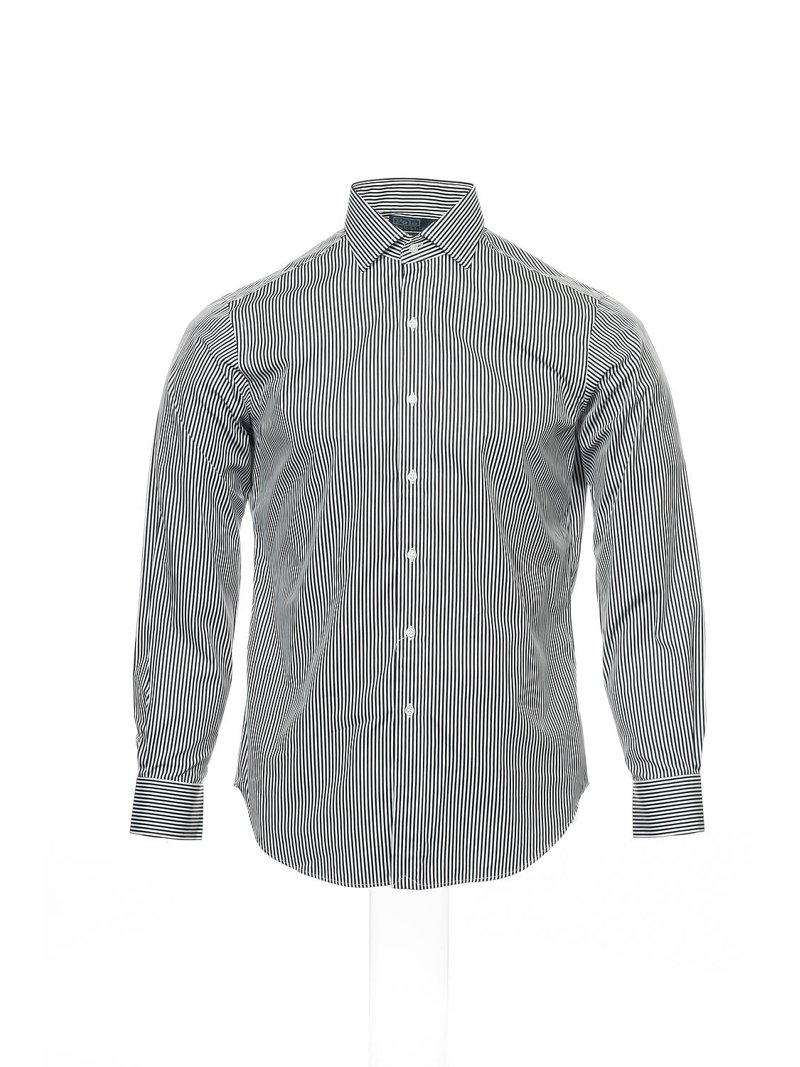Polo by Ralph Lauren Black Striped Dress Shirt Button Down , Size 16-34_35  - Walmart.com