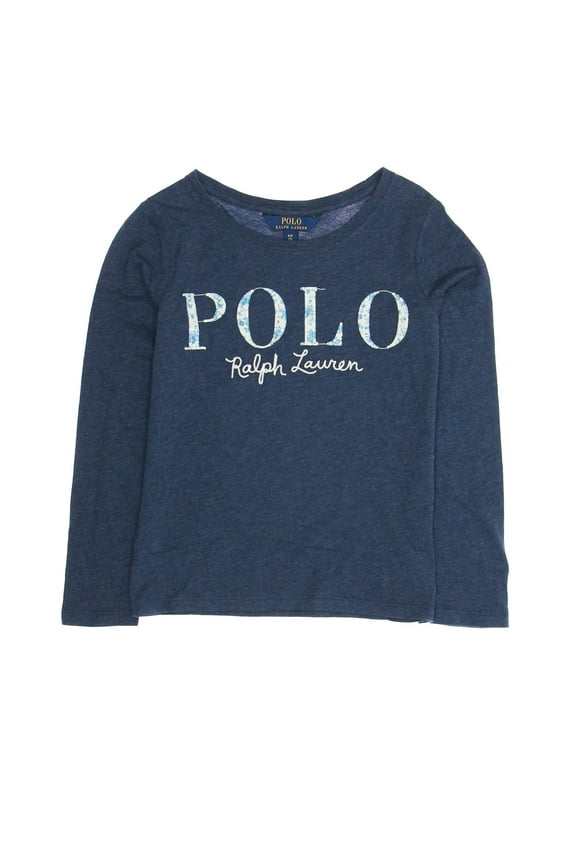 Polo by Ralph Lauren Girls Pullover Shirt (Small, Navy)