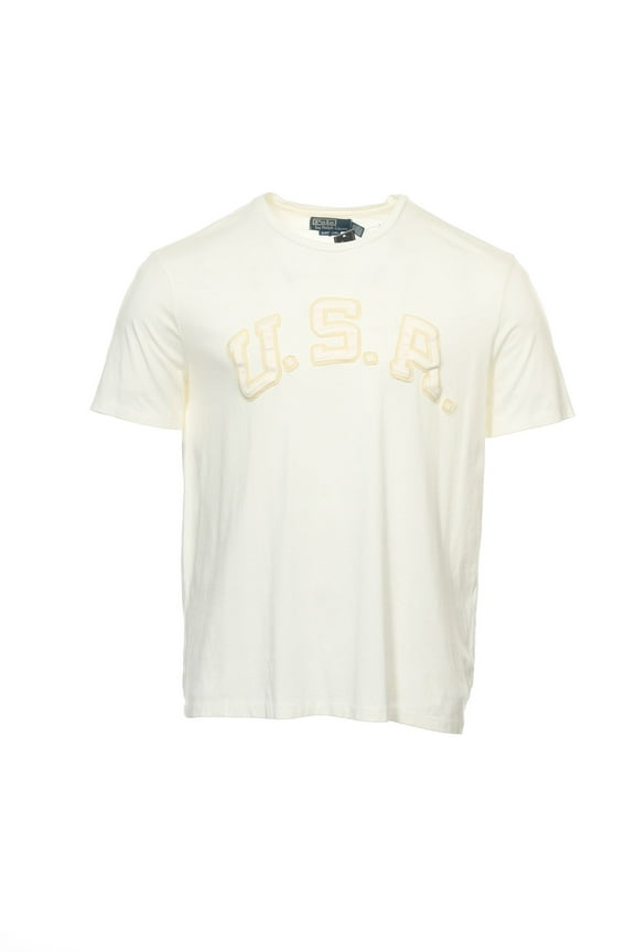 Polo by Ralph Lauren Ivory T-Shirt Tee Shirt , Size 2XLarge