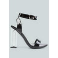 thumbnail image 1 of London Rag Poloma Clear Block Heel Party Womens Sandals, 1 of 11