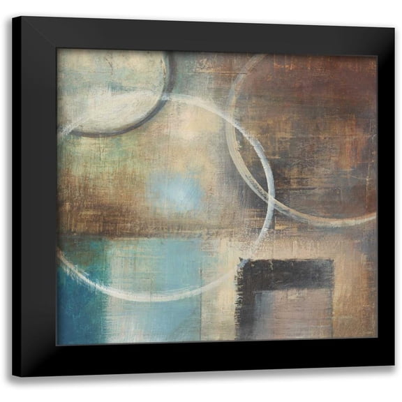 Poloson, Kimberly 12x12 Black Modern Framed Museum Art Print Titled - Blue Sky I Bottom