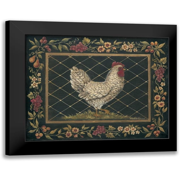 Poloson, Kimberly 14x12 Black Modern Framed Museum Art Print Titled - Old World Hen