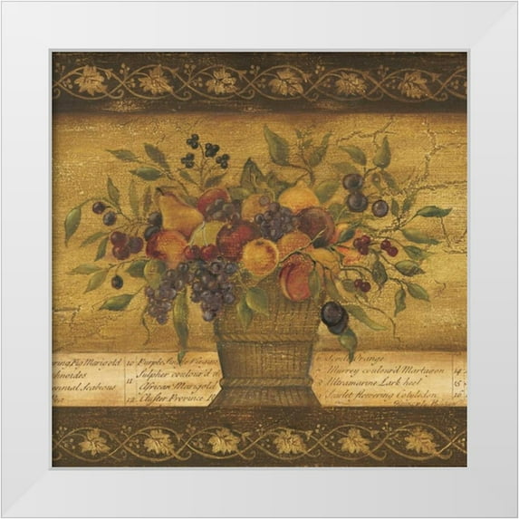 Poloson, Kimberly 20x20 White Modern Wood Framed Museum Art Print Titled - Abundance II