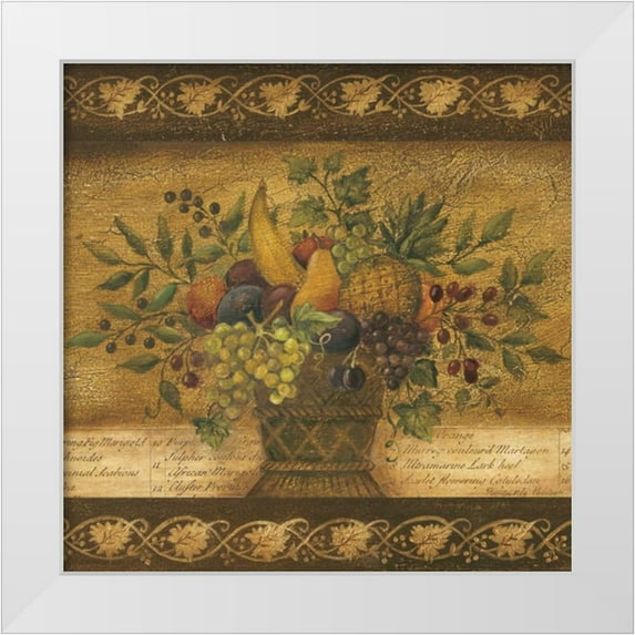 Poloson, Kimberly 20x20 White Modern Wood Framed Museum Art Print Titled - Abundance I