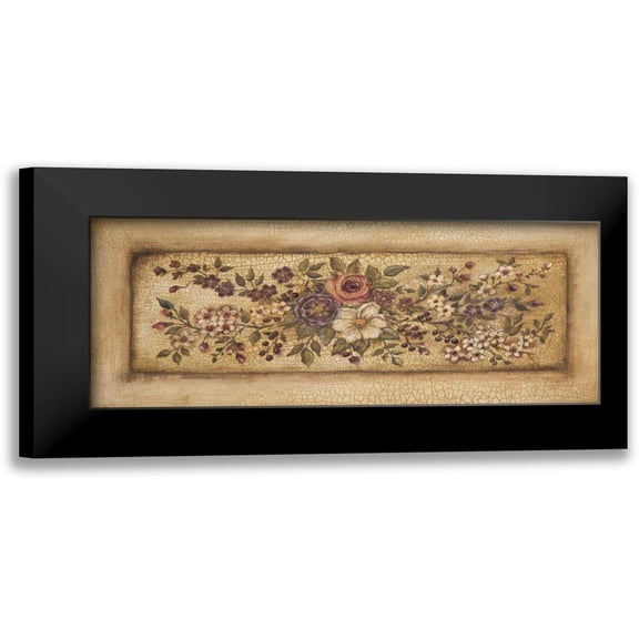 Poloson, Kimberly 24x12 Black Modern Framed Museum Art Print Titled - Vintage Garland I