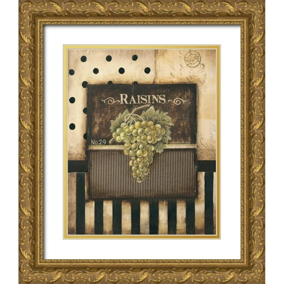 Poloson, Kimberly 26x32 Gold Ornate Wood Framed with Double Matting Museum Art Print Titled - Raisins