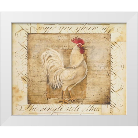 Poloson, Kimberly 31x26 White Modern Wood Framed Museum Art Print ...