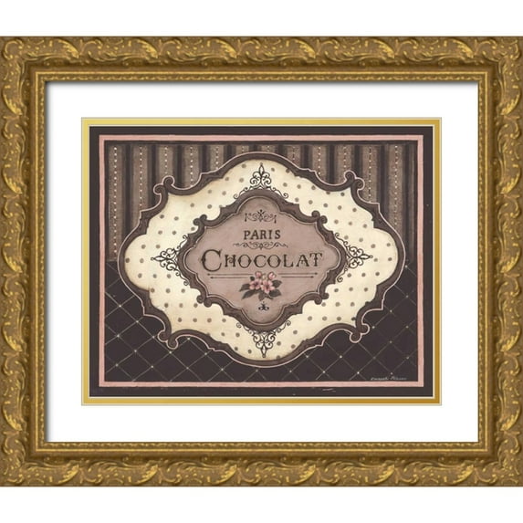 Poloson, Kimberly 32x26 Gold Ornate Wood Framed with Double Matting Museum Art Print Titled - Chocolat
