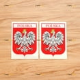 thumbnail image 1 of Polska Polish Coat of Arms Eagle Poland Shield Sticker Decal Vinyl - 2 Pack Glossy, 4 Inches - For Car Boat Laptop Cup 02141, 1 of 8