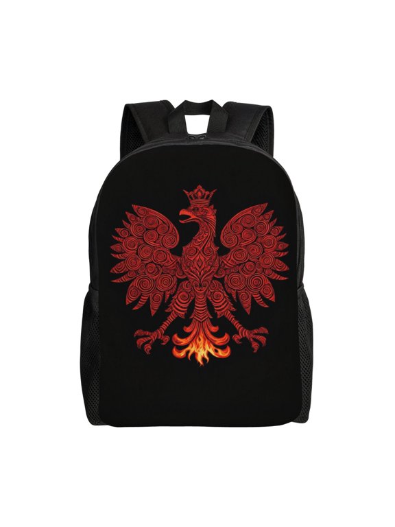 Polska-Polish Everyday Laptop Backpack Commuter Daypack Bag for Men Women