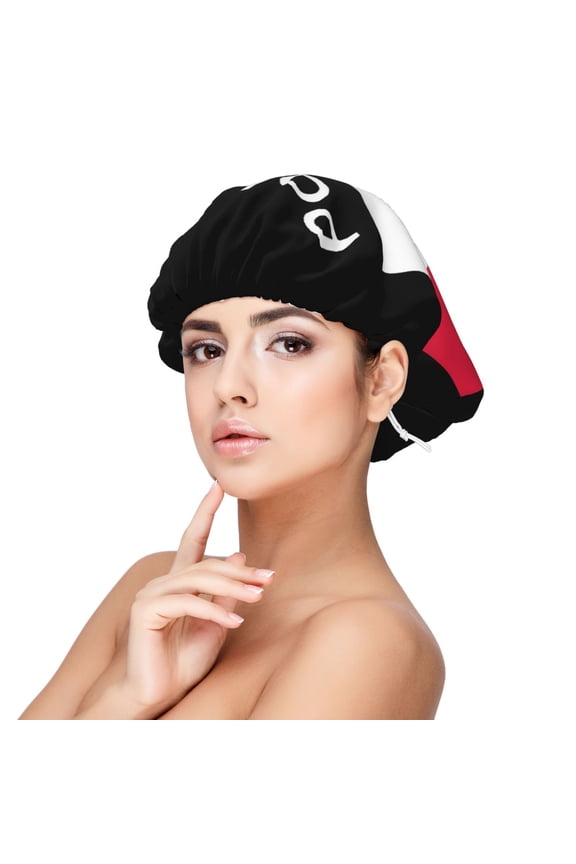 Polska Polish Flag Sleep Cap Satin Bonnet Sleeping Hat Soft Elastic Night Hair Cover For Women