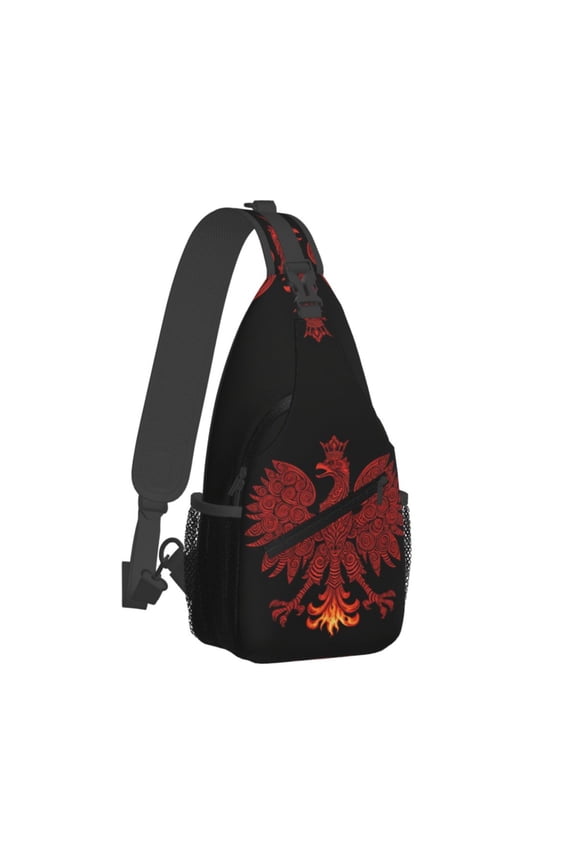 Polska-Polish Sling Crossbody Bag Cross Body Backpack Travel Hiking Daypack