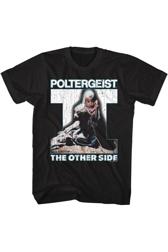 Poltergeist Big 2 Logo Black Adult T-Shirt
