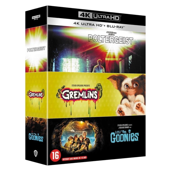 Poltergeist + Gremlins + Les Goonies (4K Ultra HD) Craig T. Nelson Jobeth Williams Tobe Hooper