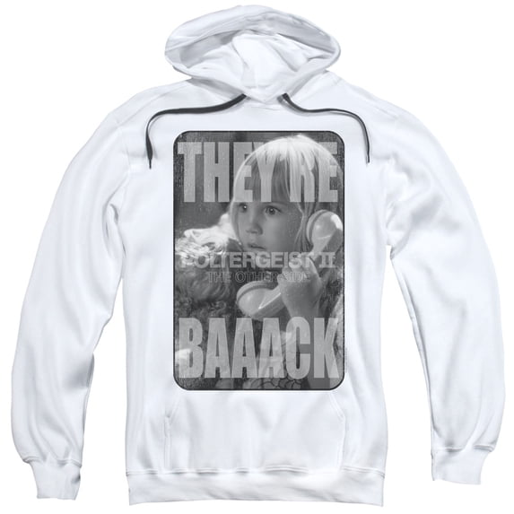 Poltergeist Ii Logo Adult Pullover Hoodie Sweatshirt White