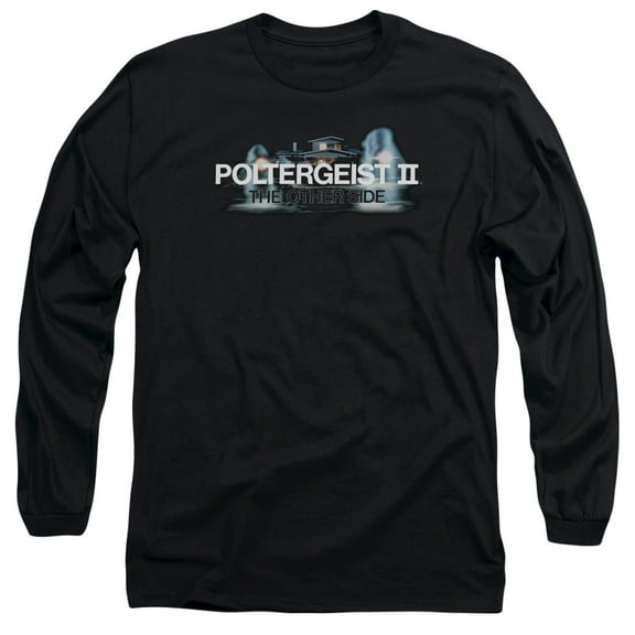Poltergeist Ii Logo Long Sleeve Adult 18/1 T-Shirt Black