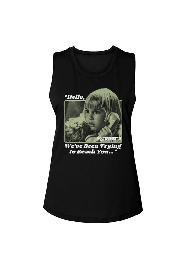 Poltergeist Trying To Reach You Black Women's Muscle Tank Top T-Shirt