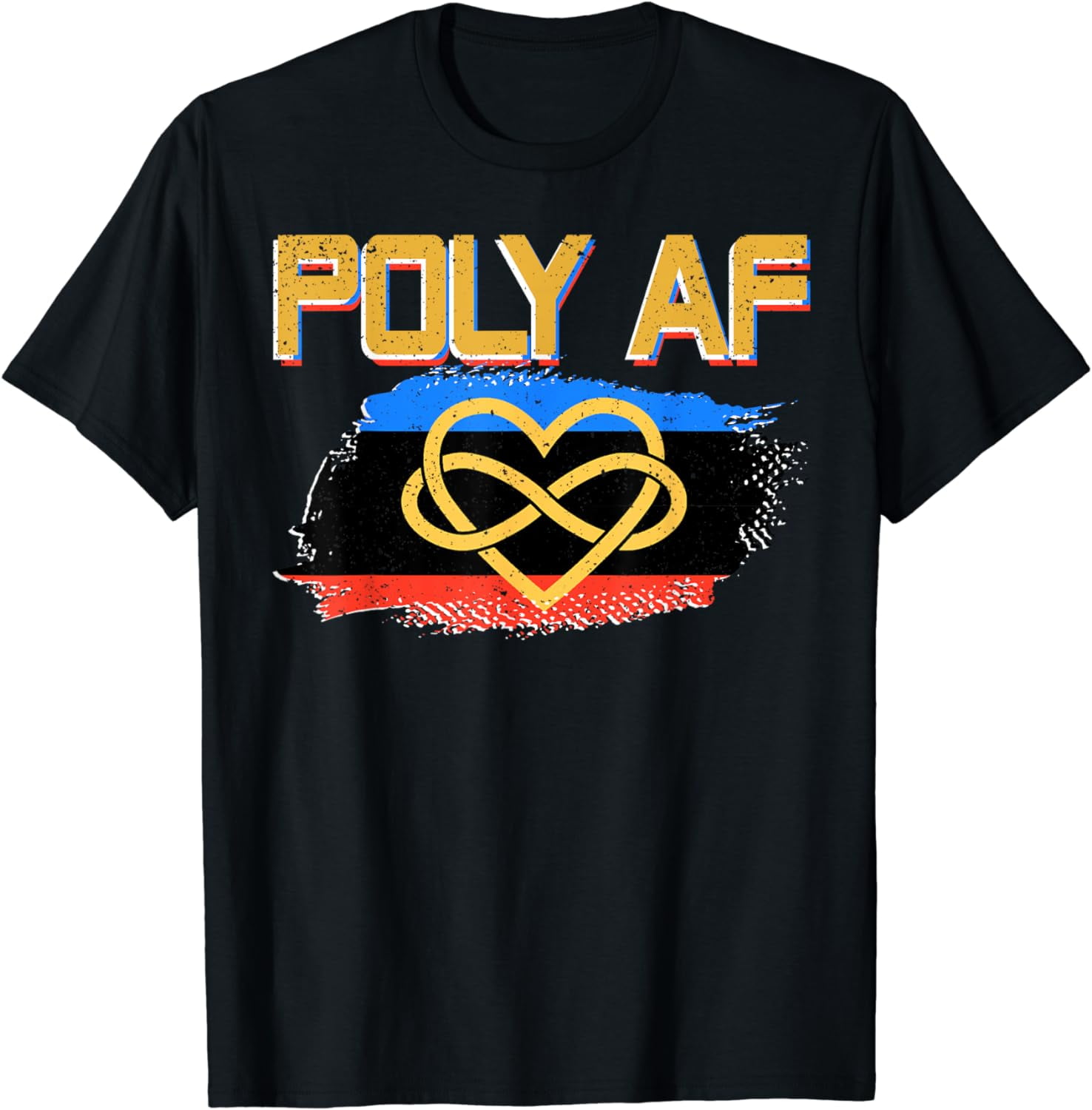 Poly Af Polyamorous Flag Polyamory Pride T-Shirt - Walmart.com