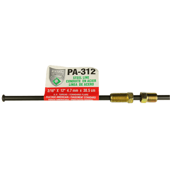 Poly-Armour Domestic Poly-Armour PVF Steel Brake Line 3/16 x 12 Poly-Armour has become the new standard in brake line replacement over the last several years, 5/pack, sold by each