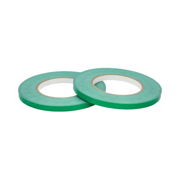 Medicalmartbymail Poly Bag Sealer Tape 2.3 Mil 3/8 inch x 180 yards, Green - 48 Rolls for Mailing, Packaging and Shipping
