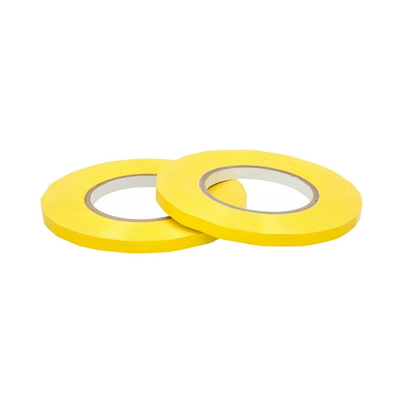Poly Bag Sealing Tape 3/8 in x 180 Yards 24 Rolls 2.3 Mil Thick Color Yellow