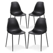 Poly & Bark Isla Chair in Black (Set of 4)