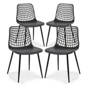 Poly & Bark Marais Dining Chair in Black (Set of 4)